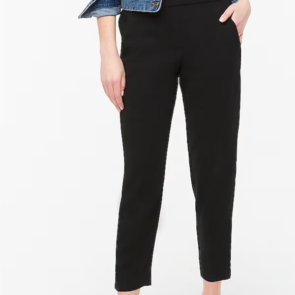 New Jamie Pant With Elastic Waist For Women Black size 10 J6594 crop pants - Picture 1 of 7